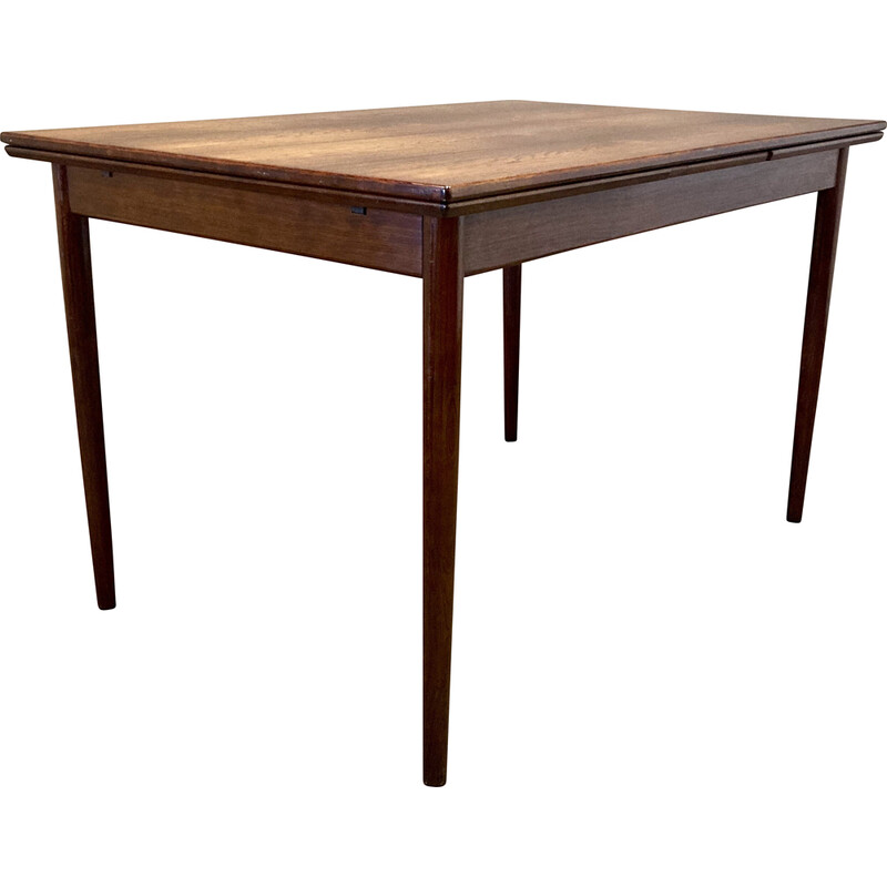 Vintage extendable rosewood high table, 1950