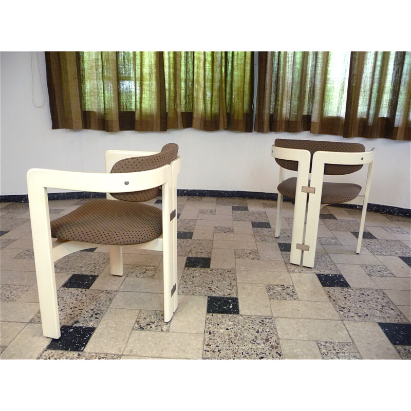 Ensemble de 6 chaises à repas par Augusto Savini pour Pozzi - 1960