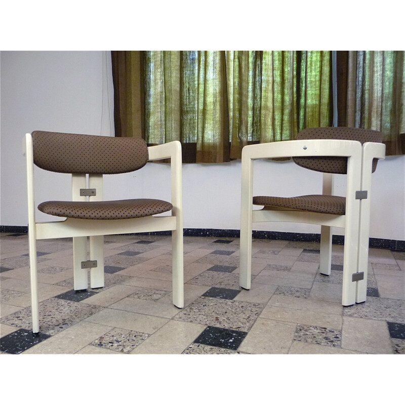 Set of 6 dining chairs by Augusto Savini for Pozzi - 1960s