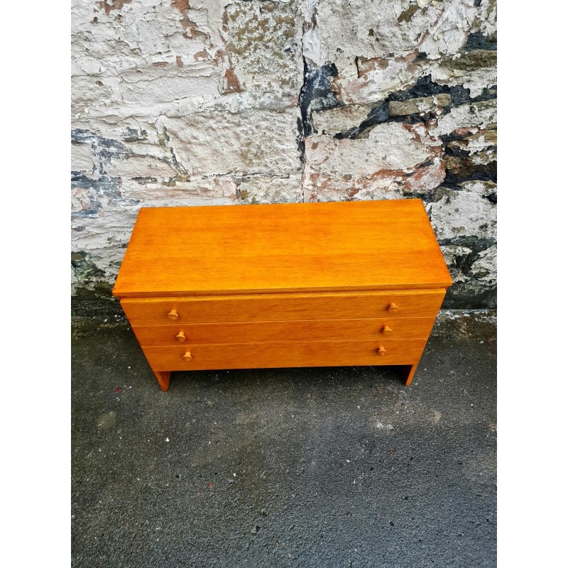 Vintage teak chest of drawers with 3 drawers for Meredew Furniture