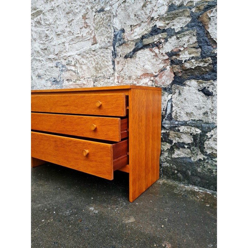 Vintage teak chest of drawers with 3 drawers for Meredew Furniture