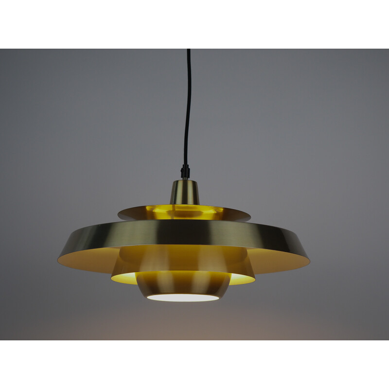 Vintage aluminum pendant lamp by David Mogensen for Superlight, Denmark 1980