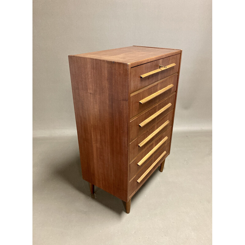 Vintage teak chest of drawers, 1950