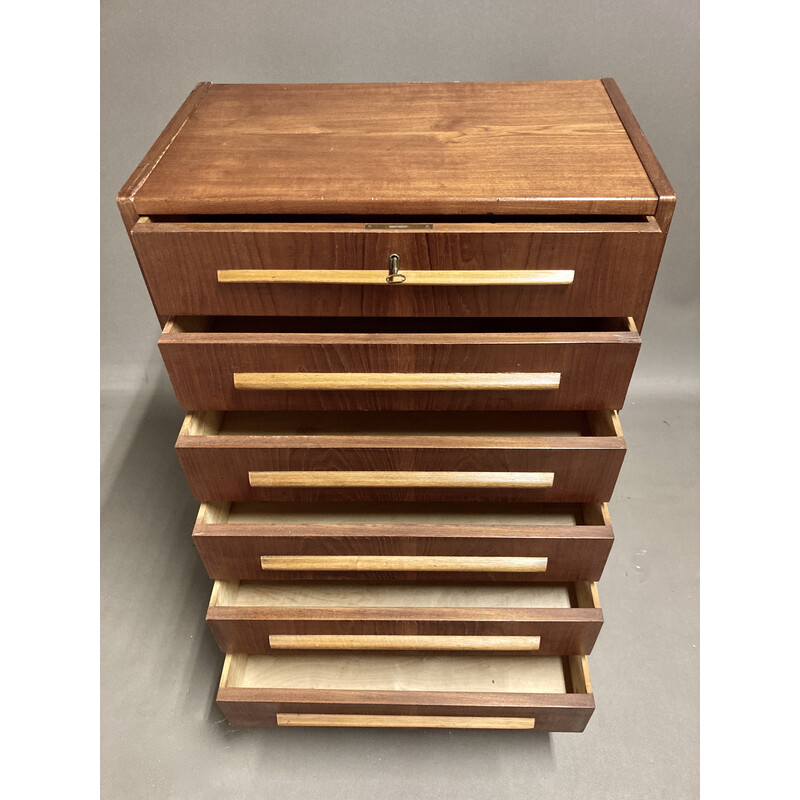 Vintage teak chest of drawers, 1950