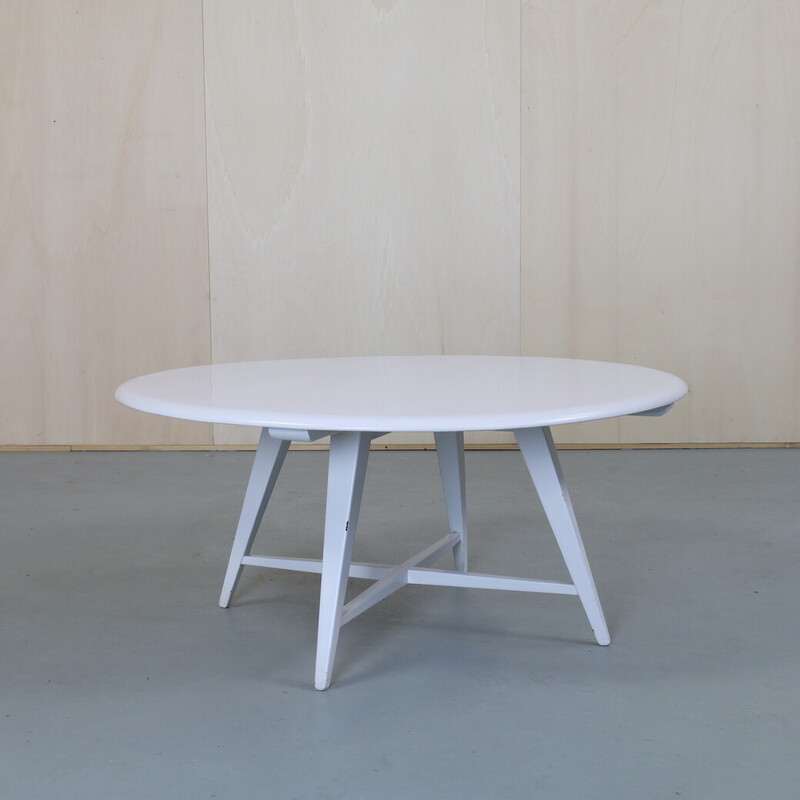 Vintage round coffee table by Bas van Pelt for Ma Maison, 1960