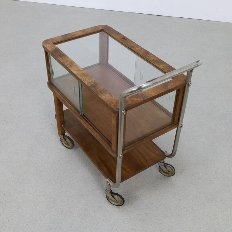 Vintage Art Deco serving bar cart, 1930