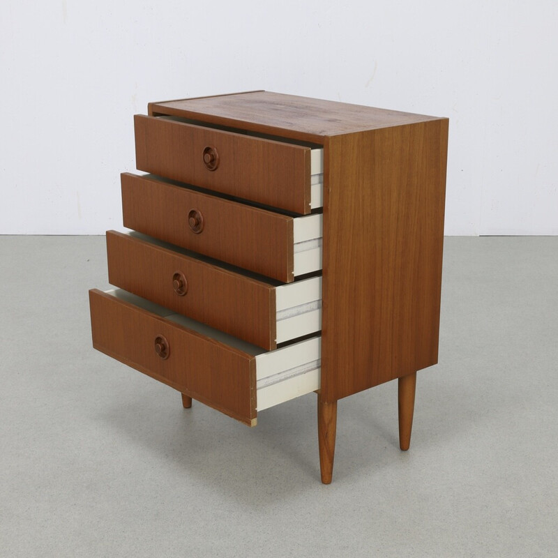 Vintage teak chest of drawers by Msi, Sweden 1960