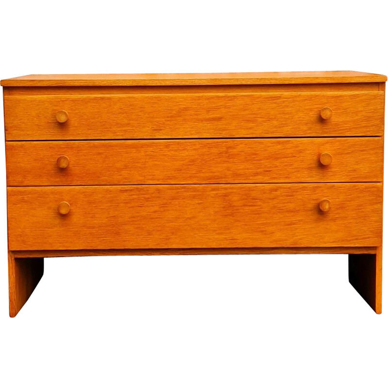 Vintage teak chest of drawers with 3 drawers for Meredew Furniture
