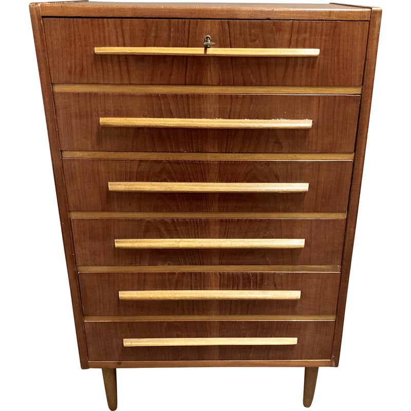 Vintage teak chest of drawers, 1950