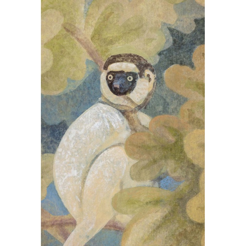 Vintage painting representing monkeys, France