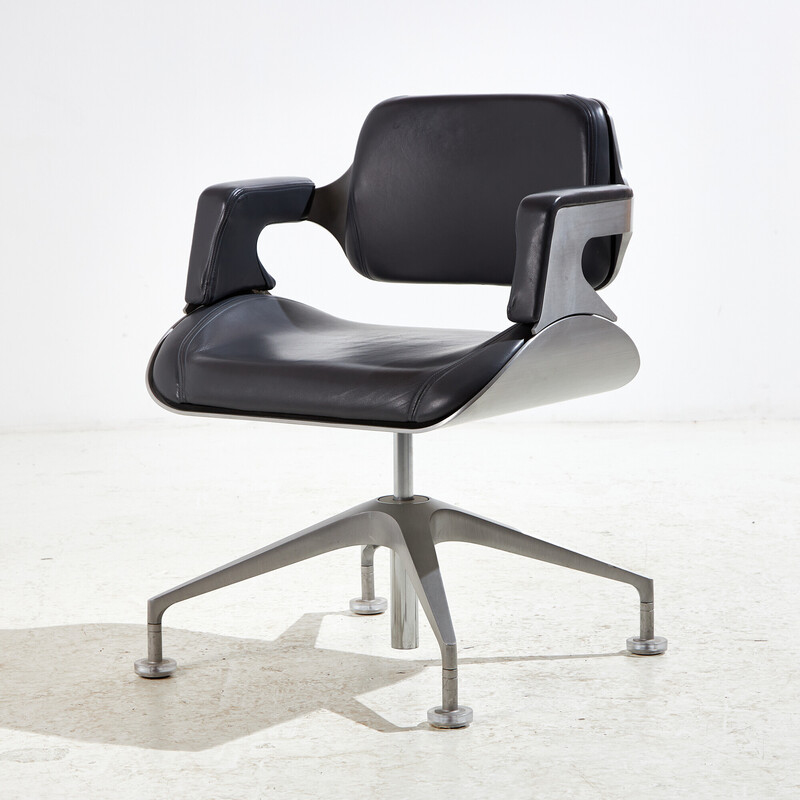 Vintage "Silver" leather chair by Hadi Teherani for Interstuhl, 2000