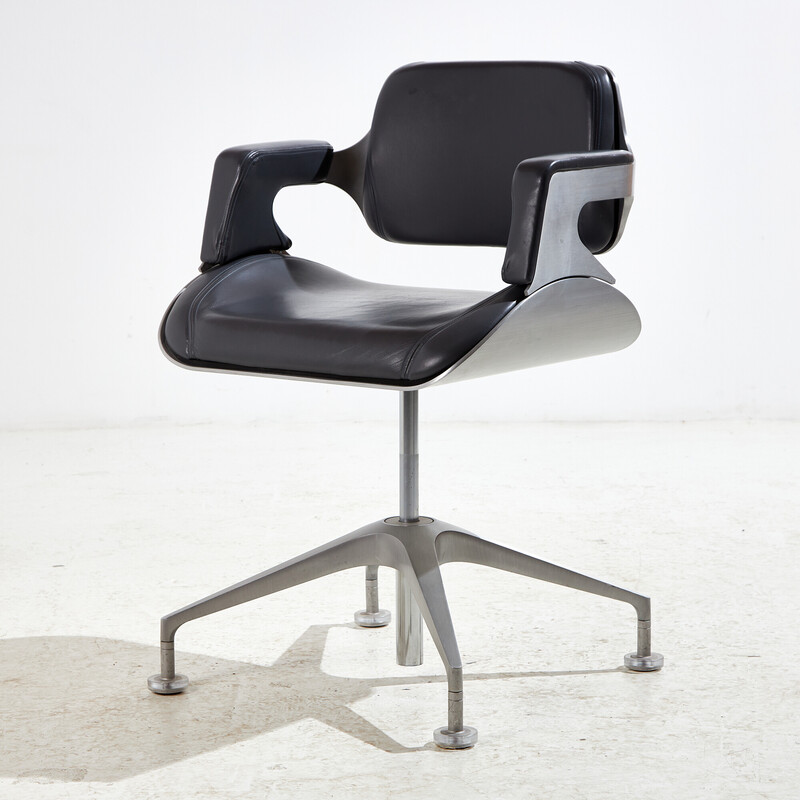Vintage "Silver" leather chair by Hadi Teherani for Interstuhl, 2000