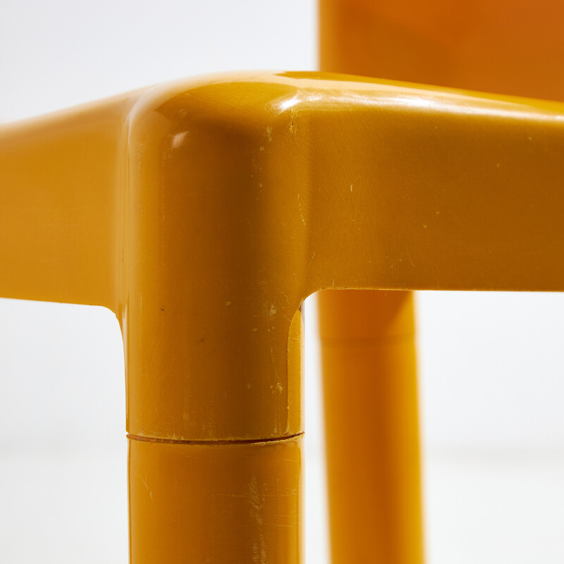 Vintage model 4875 plastic chairs by Carlo Bartoli for Kartell, Italy 1970