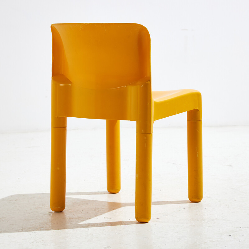 Vintage model 4875 plastic chairs by Carlo Bartoli for Kartell, Italy 1970