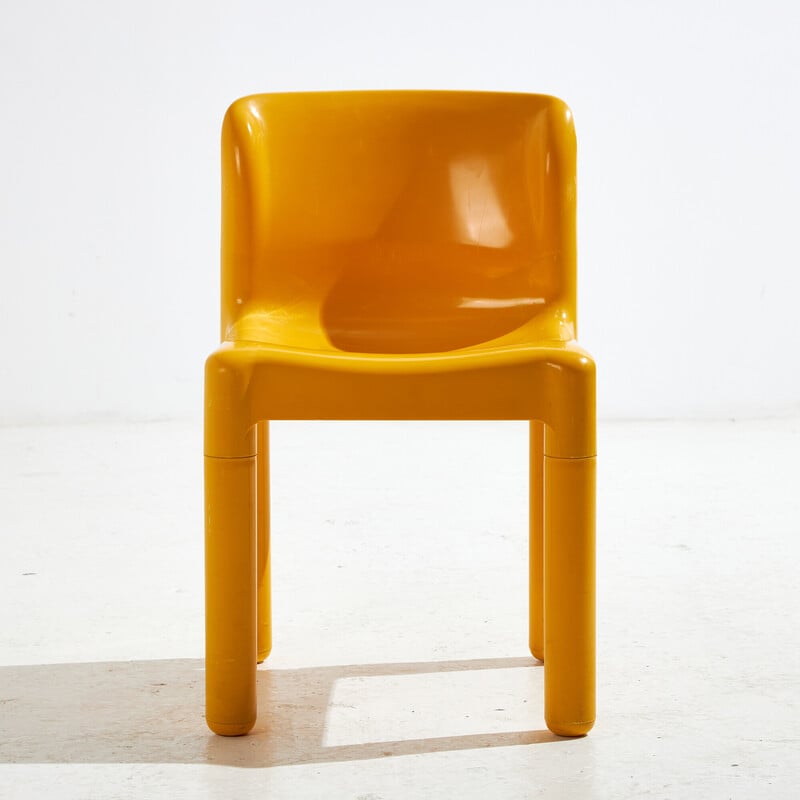 Vintage model 4875 plastic chairs by Carlo Bartoli for Kartell, Italy 1970