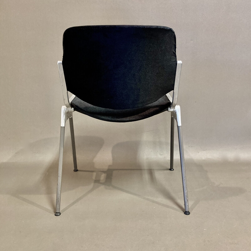 Conjunto de 6 cadeiras vintage em alumínio e metal de Giancarlo Piretti para Castelli, 1960