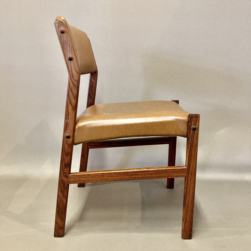 Juego de 6 sillas vintage de palisandro, 1950