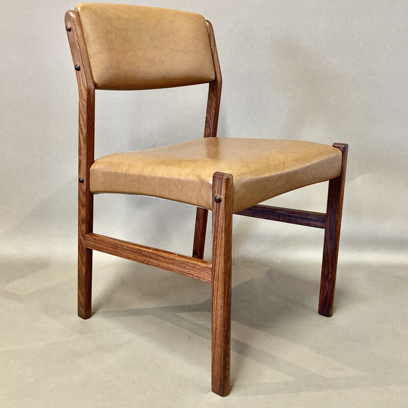 Juego de 6 sillas vintage de palisandro, 1950