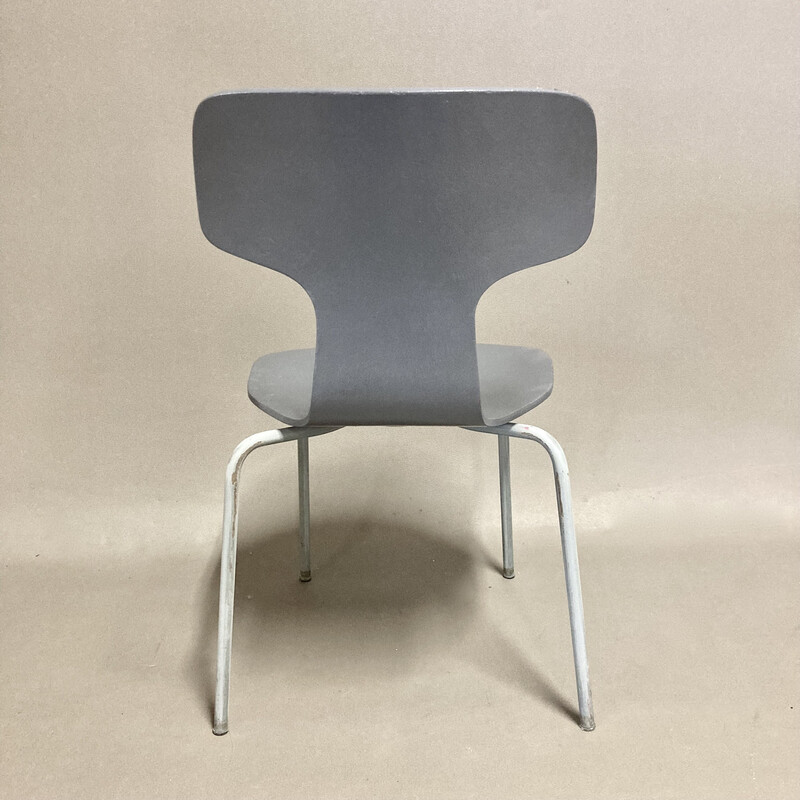 Vintage children's model chairs in wood and metal by Arne Jacobsen" for Fritz Hansen