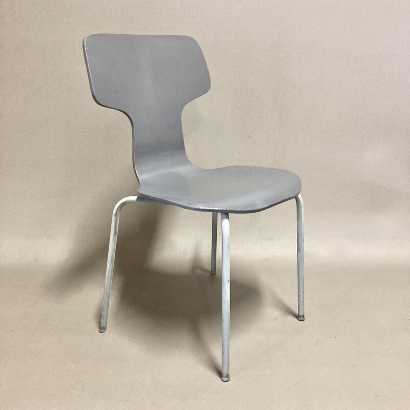 Vintage-Stühle Kindermodell aus Holz und Metall von Arne Jacobsen" für Fritz Hansen