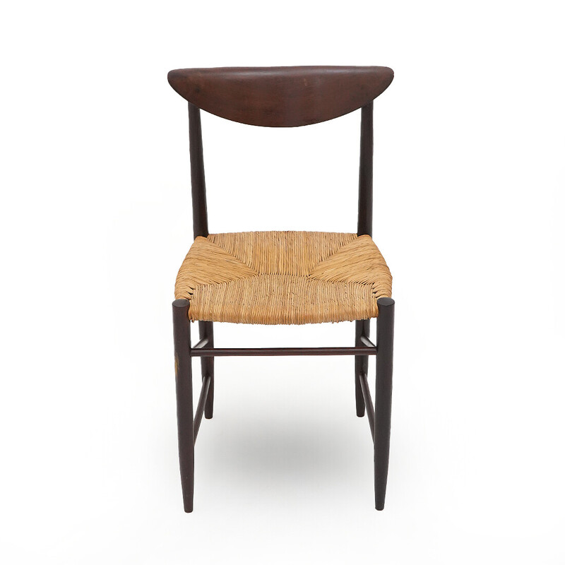 Vintage model 316 chair in teak and rope by Peter Hvidt and Orla Mølgaard-Nielsen for Soborg, Denmark 1950