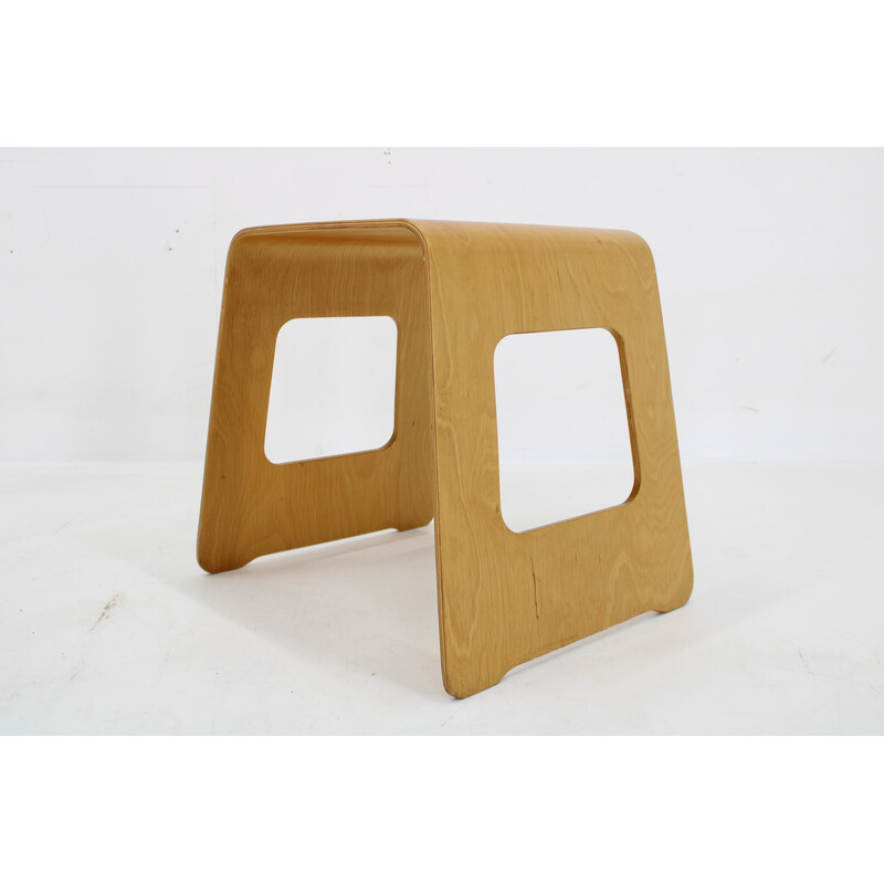 Pair of vintage beech plywood stools by Lisa Norinder for Ikea, Sweden 1990