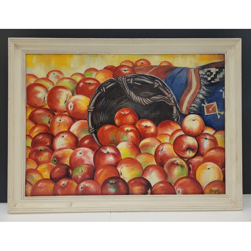 Vintage painting representing a still life by Onik Sahakian