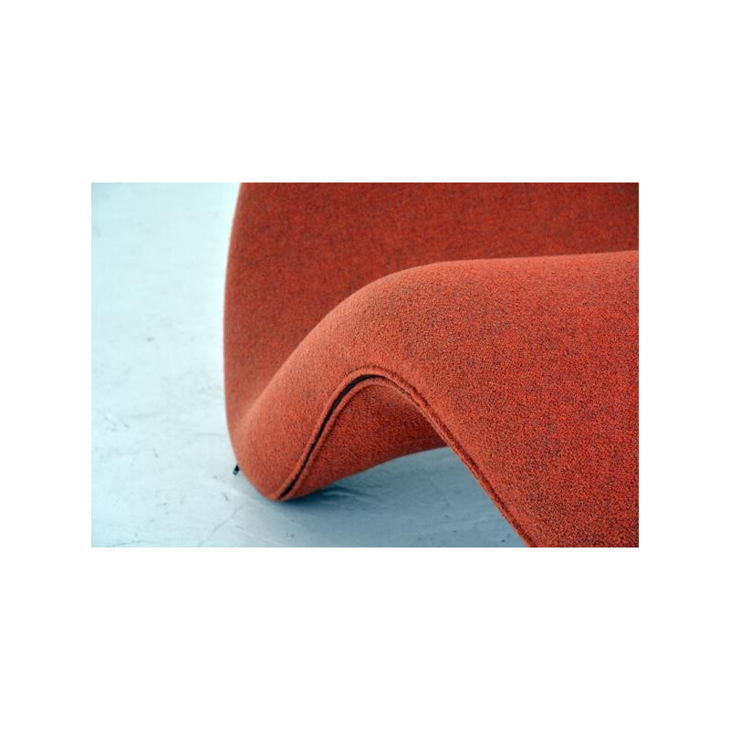 Orange "Tongue" armchair by Pierre Paulin for Artifort - 1960s