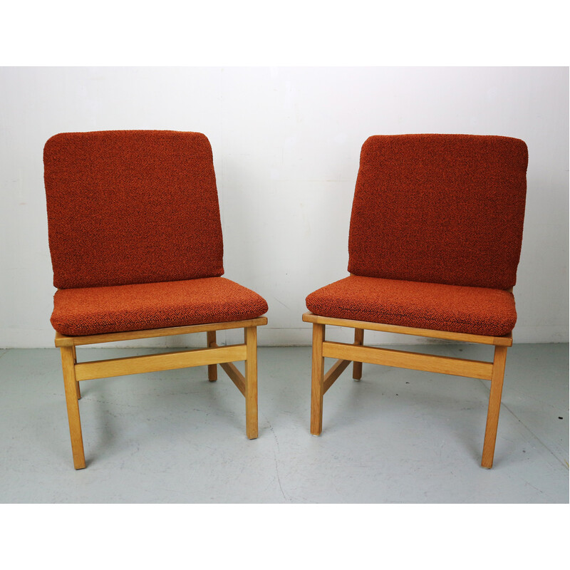 Set of 4 vintage side chairs model 3232 by Børge Mogensen for Frederica Stolefabrik, 1968