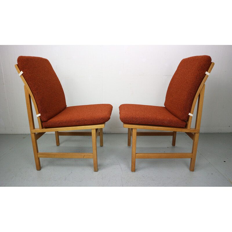 Conjunto de 4 cadeiras laterais vintage modelo 3232 de Børge Mogensen para Frederica Stolefabrik, 1968