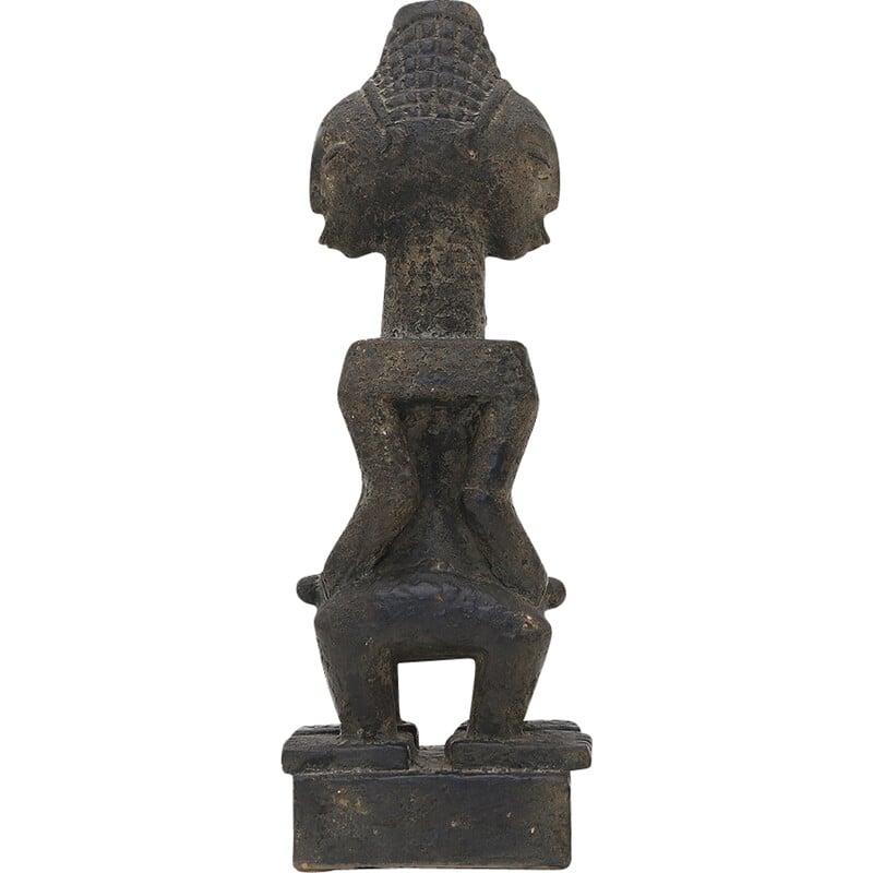 Statue vintage en céramique d'inspiration africaine, 1960