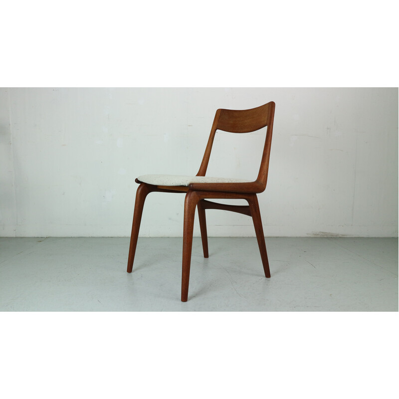 Set of 4 vintage Boomerang teak chairs by Alfred Christensen, Denmark