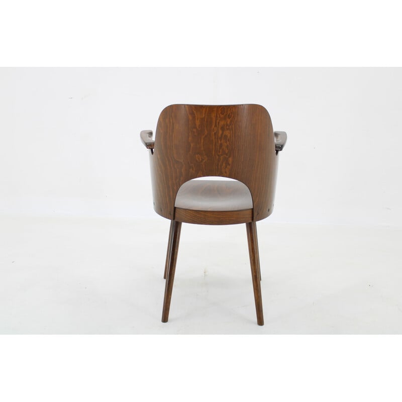 Conjunto de 12 cadeiras vintage em madeira de faia de Oswald Haerdtl para Ton, Checoslováquia 1960