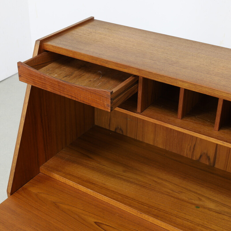 Vintage teak secretary desk, Denmark 1960