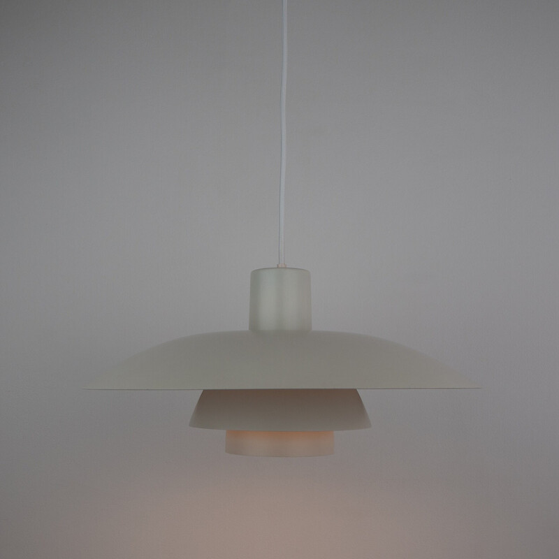 Coppia di lampade a sospensione vintage PH 4/3 di Poul Henningsen per Louis Poulsen, Danimarca 1966