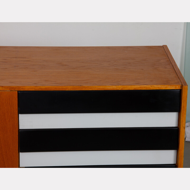 Vintage sideboard model U-460 in oak by Jiri Jiroutek for Interier Praha, Czechoslovakia 1960