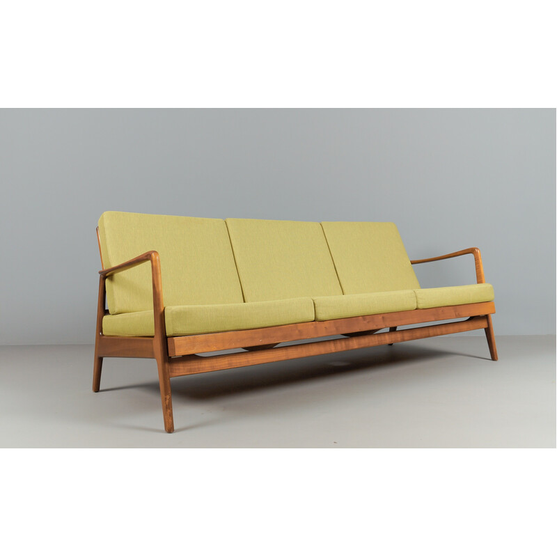 Vintage 3-seater extendable sofa, 1960