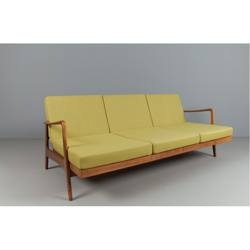 Vintage 3-seater extendable sofa, 1960