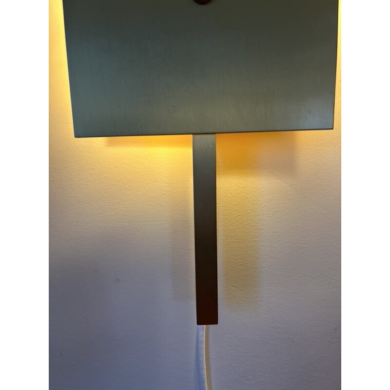 Vintage brass and marble wall lamp, 2000