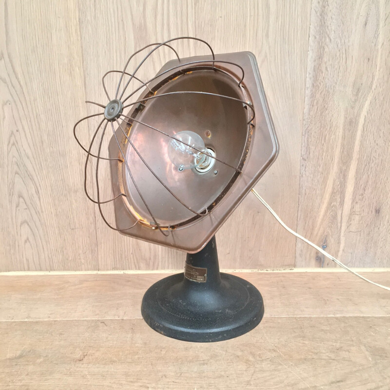 Industrial table lamp in red copper by Glittering glow - 1960s