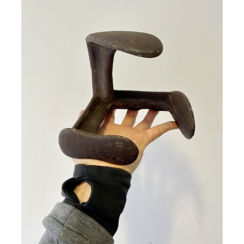 Vintage Gusseisen 3-Arm-Schuh Form