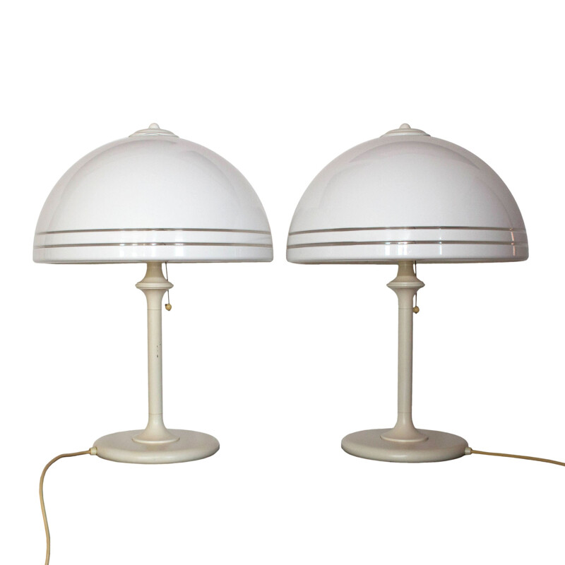 Pair of bedside table lamps by Wessel-Herford - 1970s