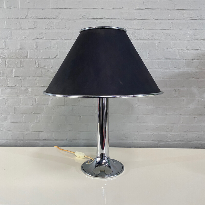 Vintage chrome table lamp by Kinkeldey Leuchten, Germany 1970