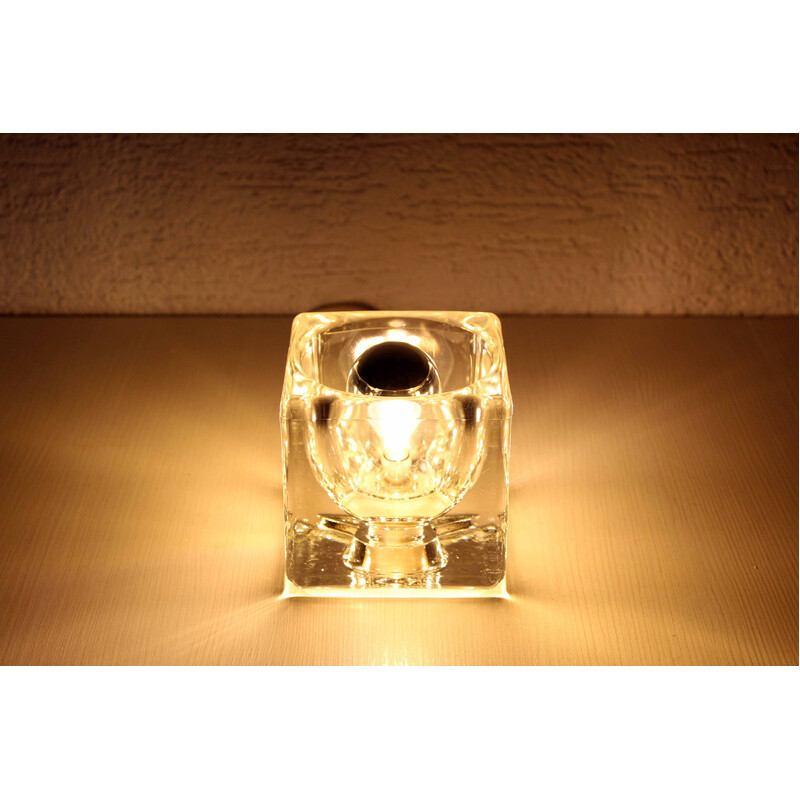 Vintage "Ice Cube" table lamp by Peill and Pützler, Germany 1970