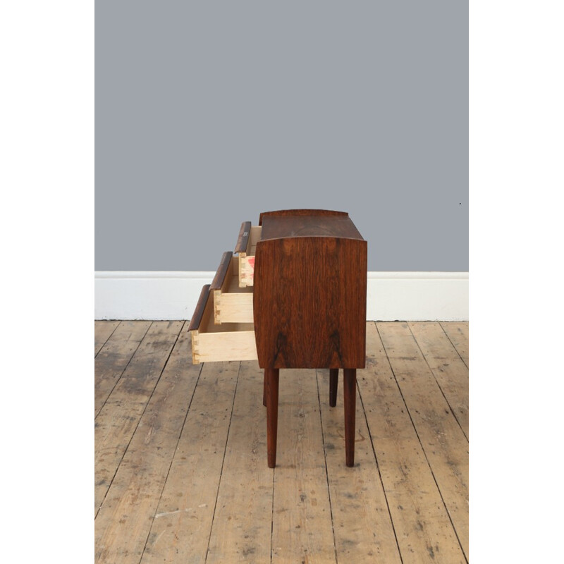 Rosewood chest of drawers with 3 drawers - 1960s