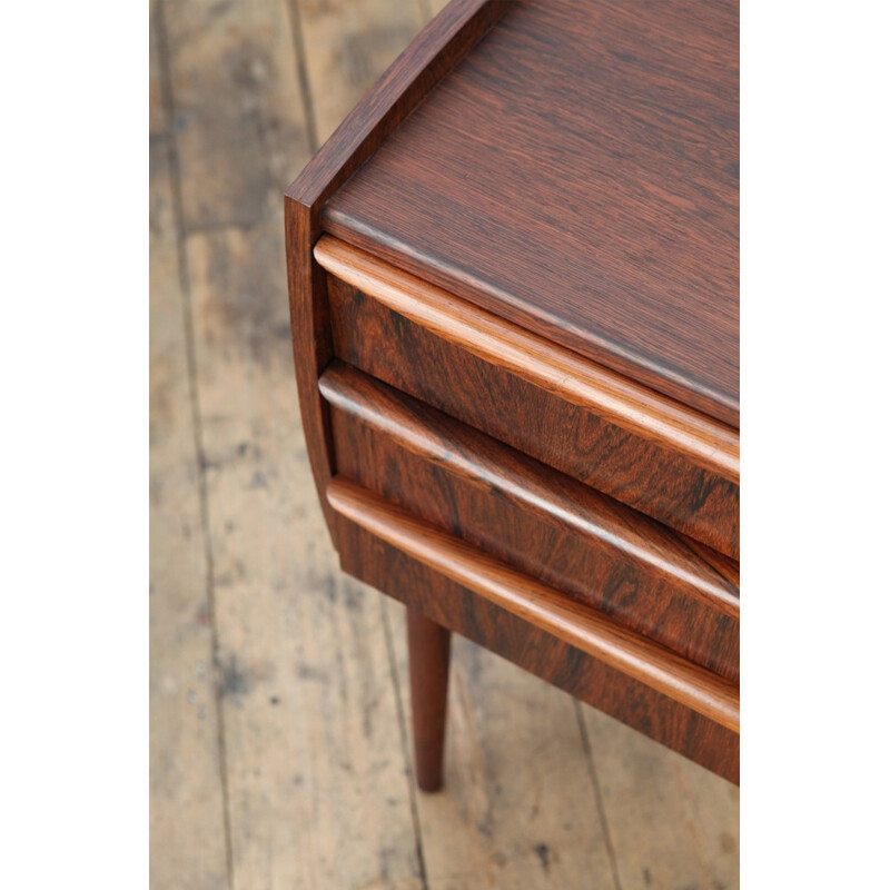 Rosewood chest of drawers with 3 drawers - 1960s