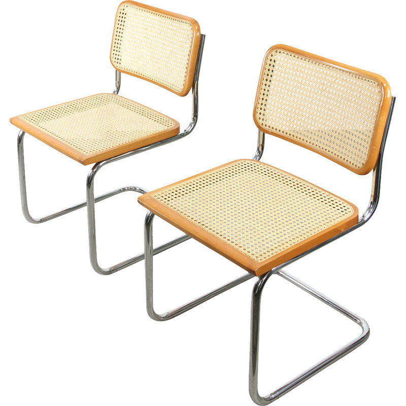 Vintage B32 Cesca Stühle von Marcel Breuer, 1980