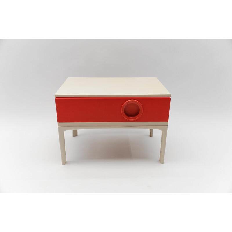 Vintage series 1 drawer with red front, 1970