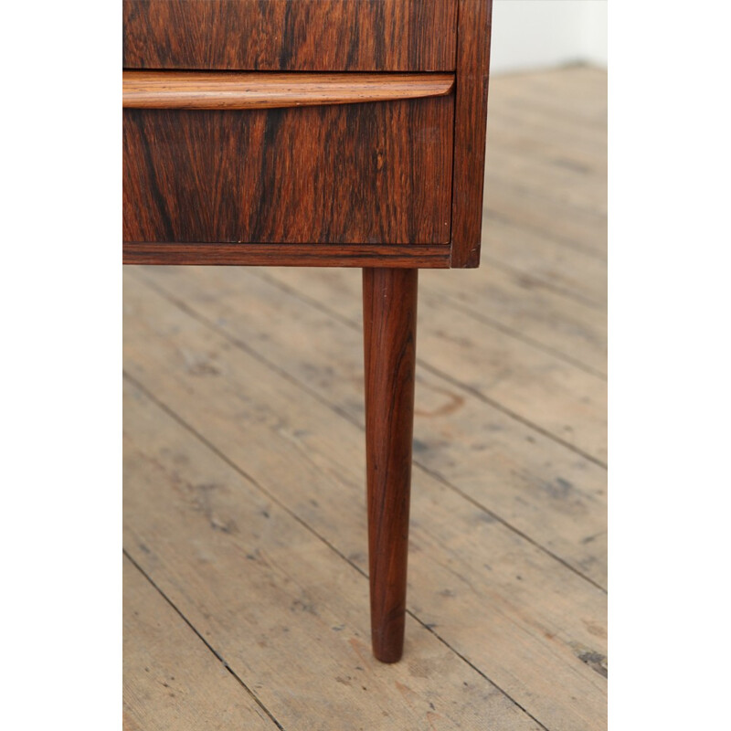 Rosewood chest of drawers with 3 drawers - 1960s