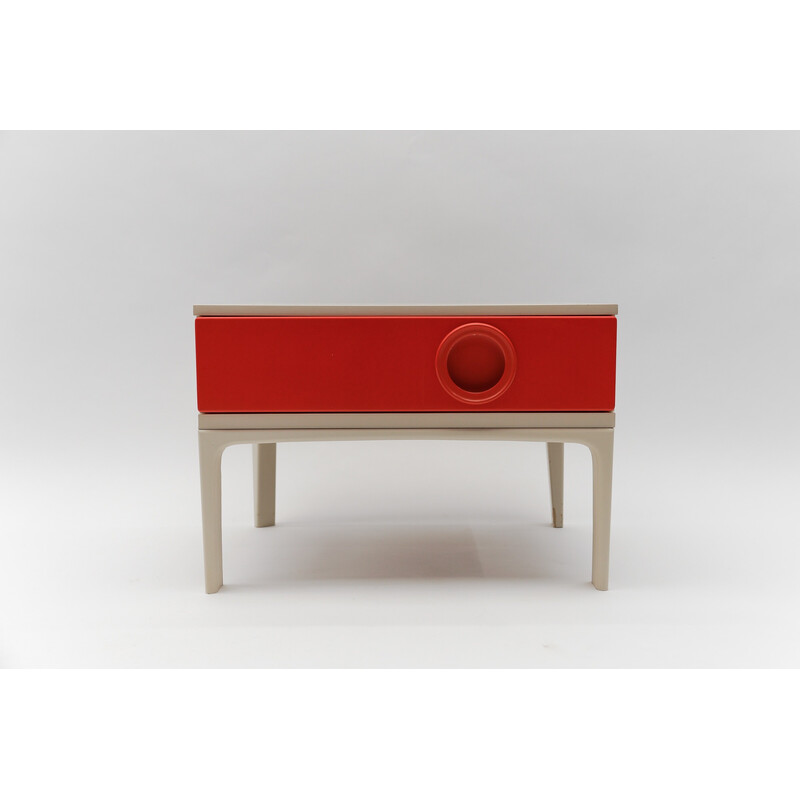 Vintage series 1 drawer with red front, 1970